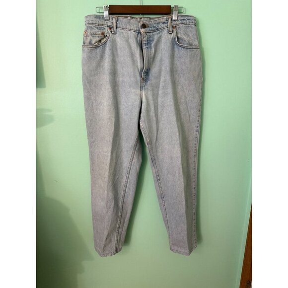 Levis 550 Relaxed Fit Tapered Leg Light Wash Denim Jeans 16 Regular L Women - Picture 1 of 8